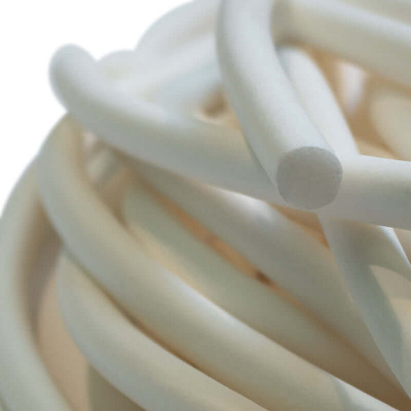 Silicone Sponge Cord (White)
